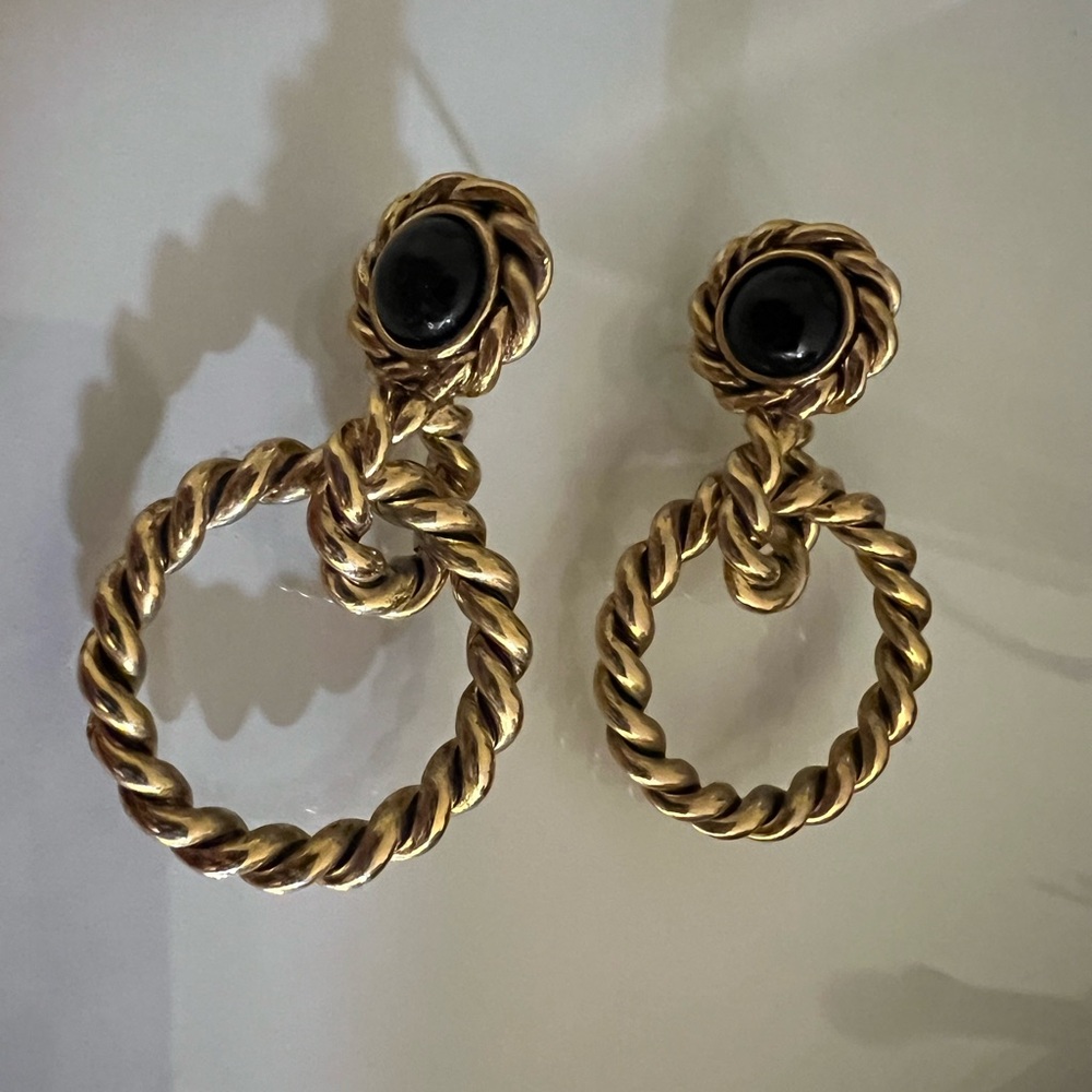 Vintage gold earrings